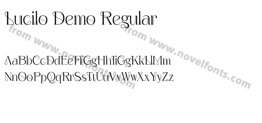 Lucilo Demo RegularPreview