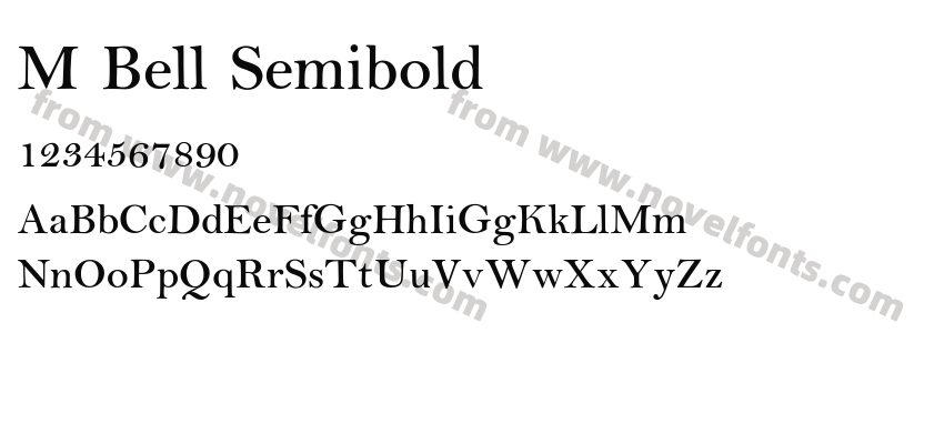 M Bell SemiboldPreview
