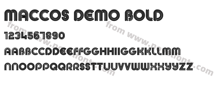 MACCOS Demo BoldPreview