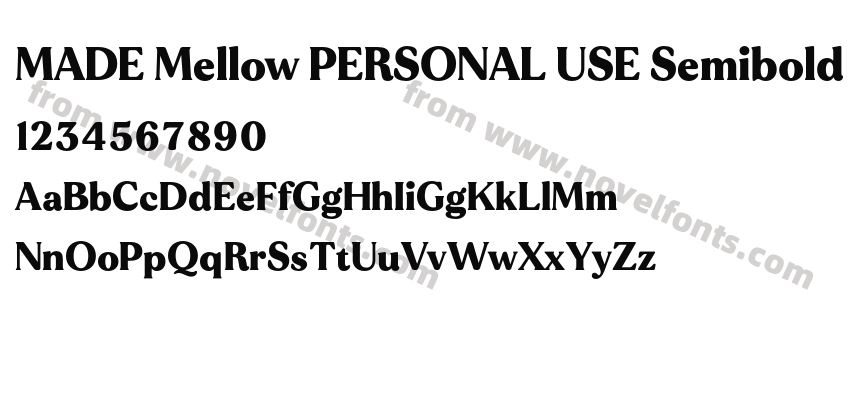 MADE Mellow PERSONAL USE SemiboldPreview