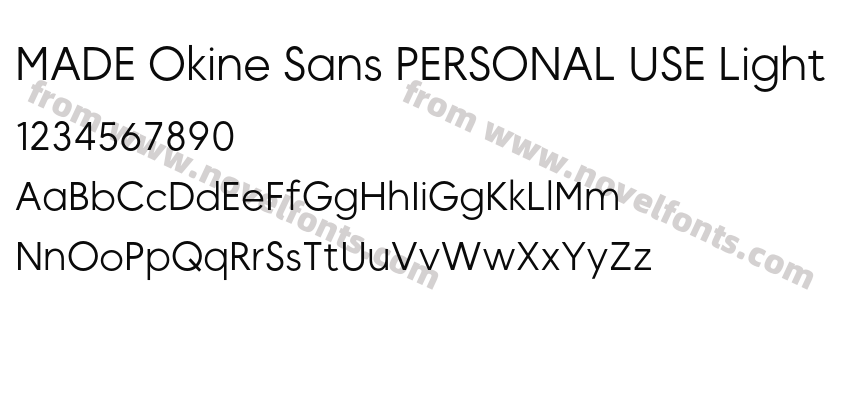 MADE Okine Sans PERSONAL USE LightPreview
