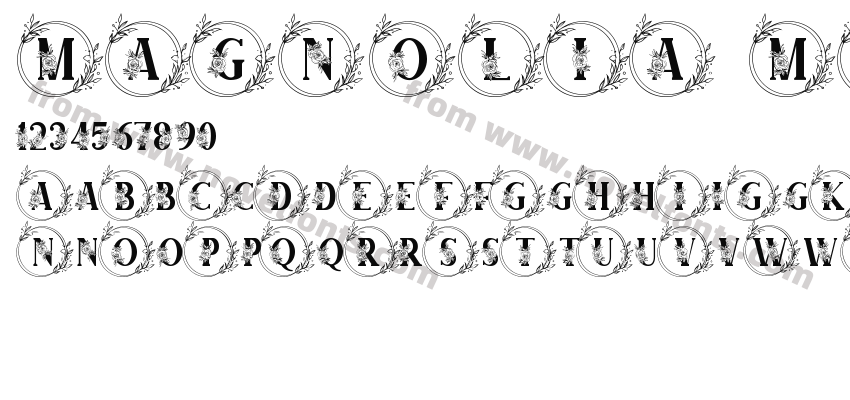 MAGNOLIA MONOGRAMPreview