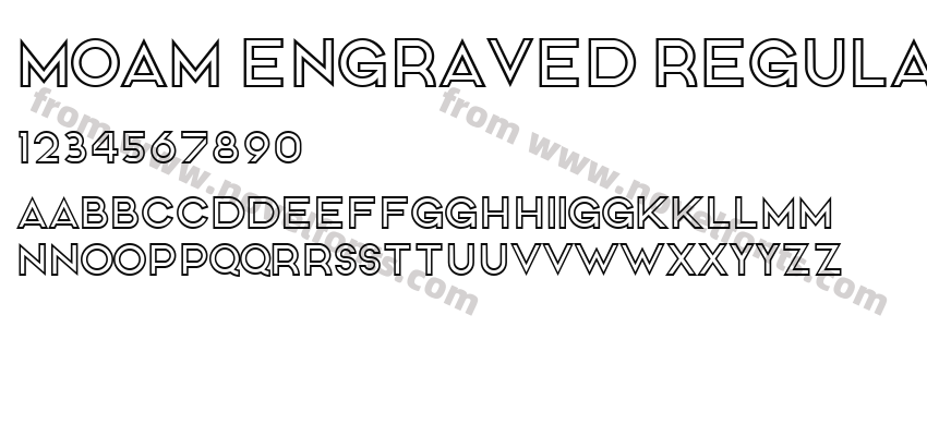 MOAM Engraved RegularPreview