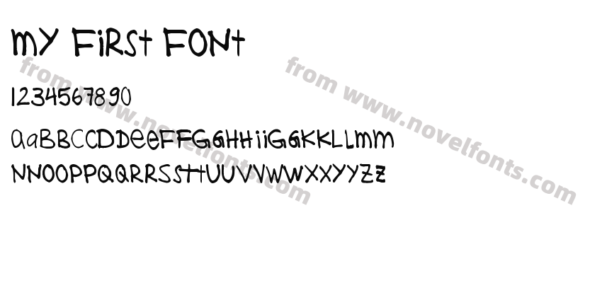MY First FontPreview