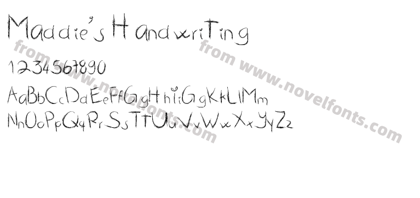 Maddie's HandwritingPreview