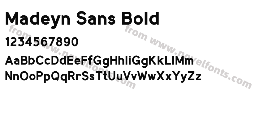Madeyn Sans BoldPreview