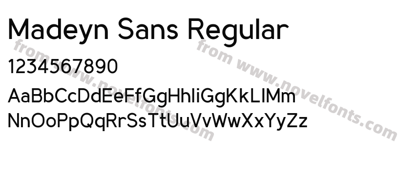 Madeyn Sans RegularPreview