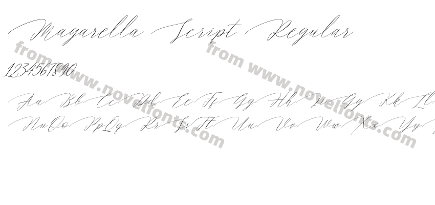 Magarella Script RegularPreview