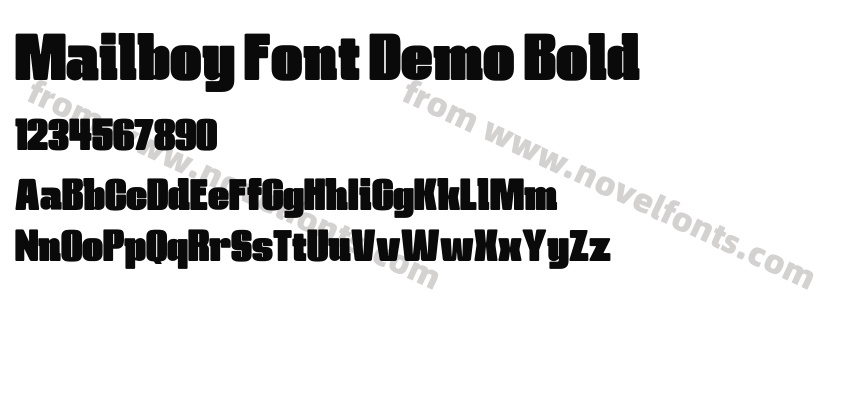 Mailboy Font Demo BoldPreview