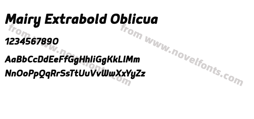 Mairy Extrabold OblicuaPreview