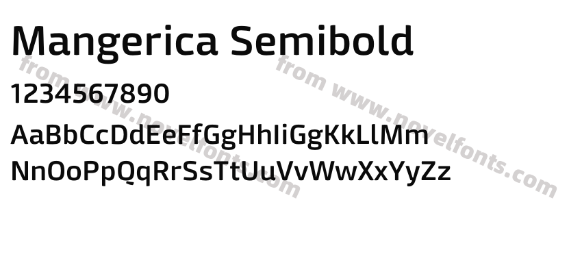 Mangerica SemiboldPreview