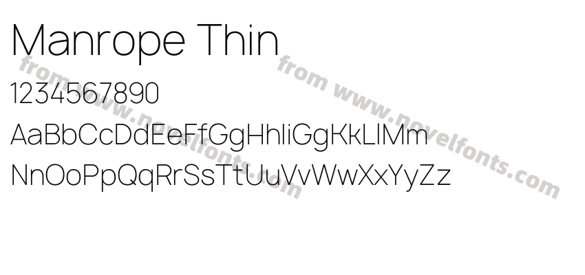 Manrope ThinPreview
