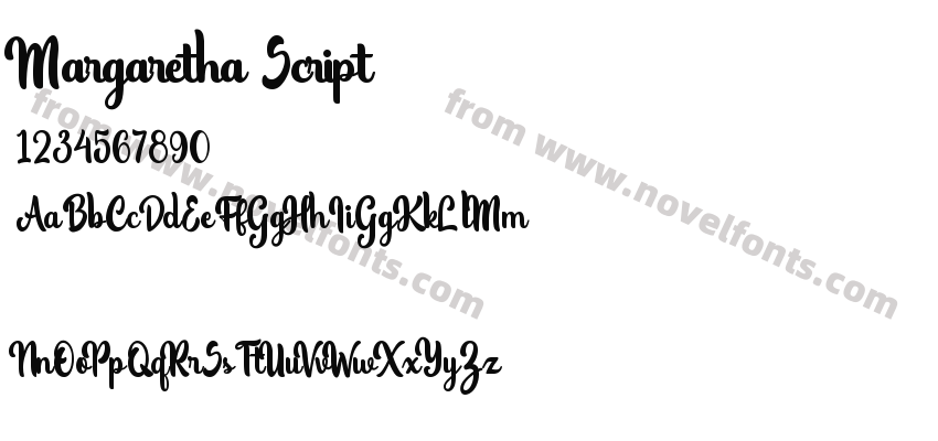 Margaretha ScriptPreview