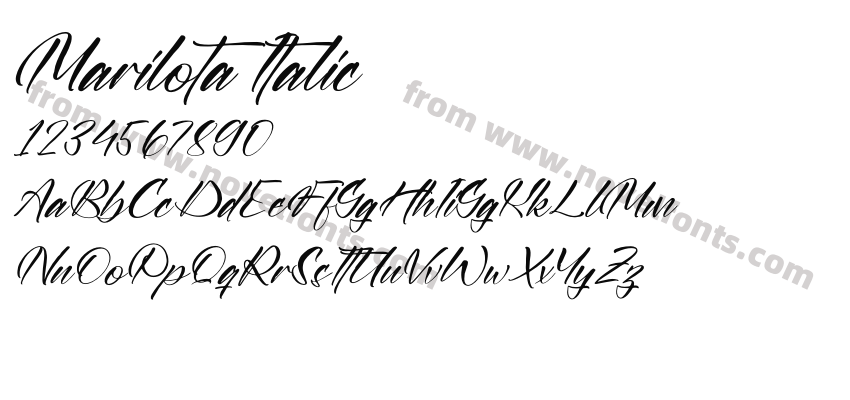 Marilota ItalicPreview