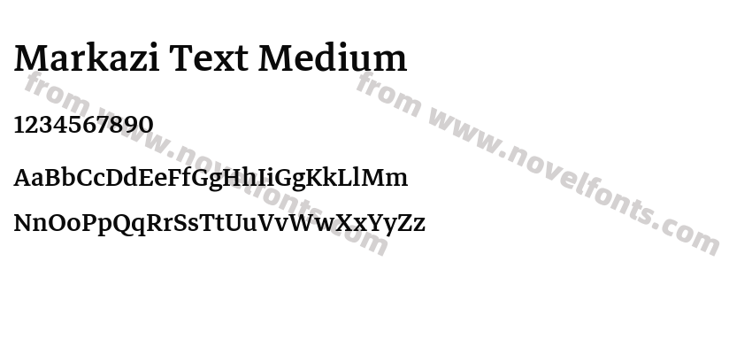 Markazi Text MediumPreview