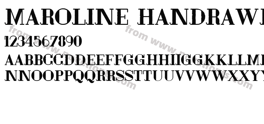 Maroline HandrawnPreview