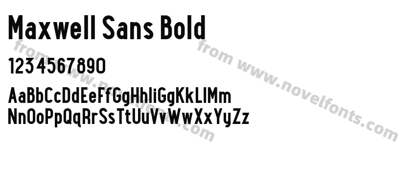 Maxwell Sans BoldPreview