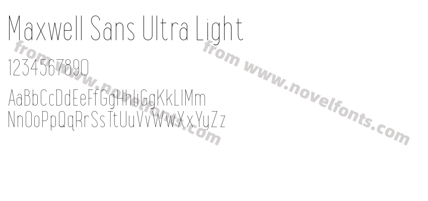 Maxwell Sans Ultra LightPreview