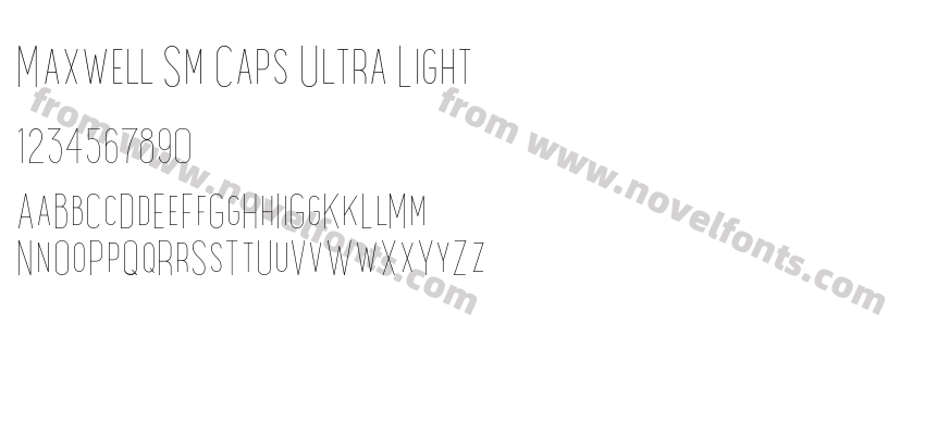 Maxwell Sm Caps Ultra LightPreview