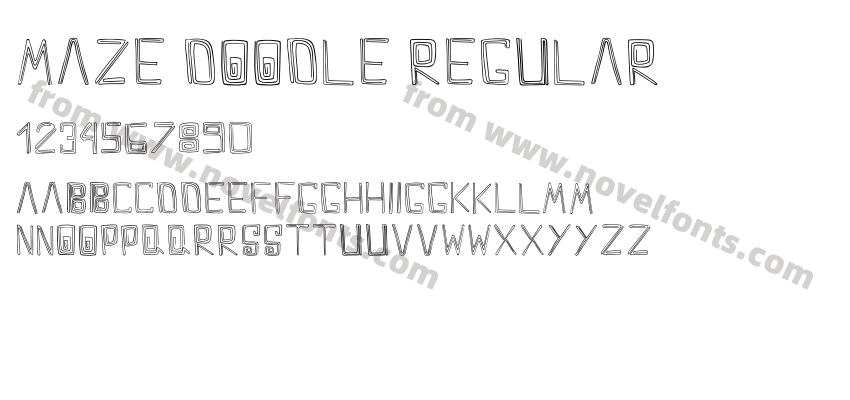 Maze Doodle RegularPreview
