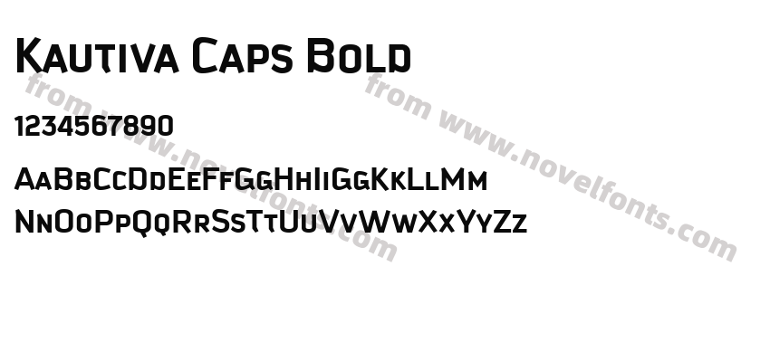 Kautiva Caps BoldPreview