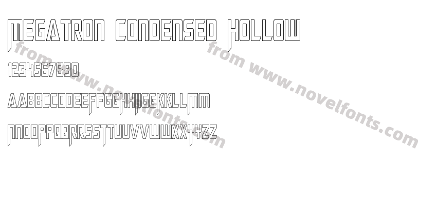 Megatron Condensed HollowPreview