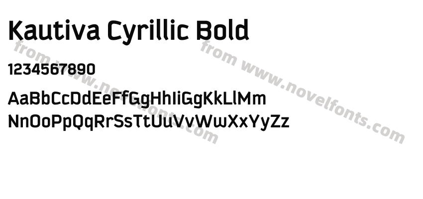 Kautiva Cyrillic BoldPreview