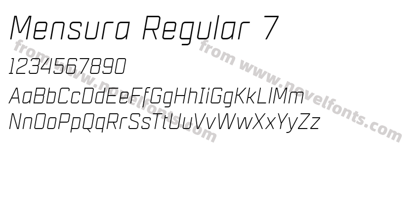 Mensura Regular 7Preview