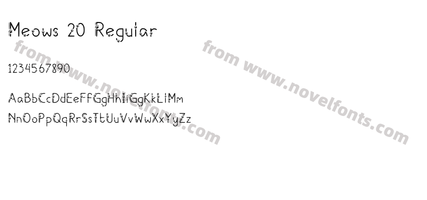Meows 20 RegularPreview
