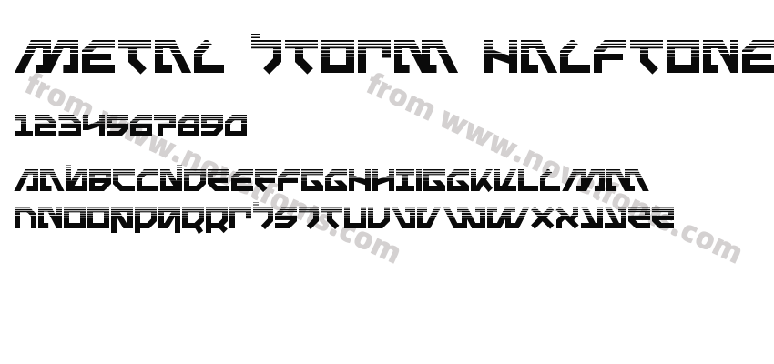 Metal Storm HalftonePreview