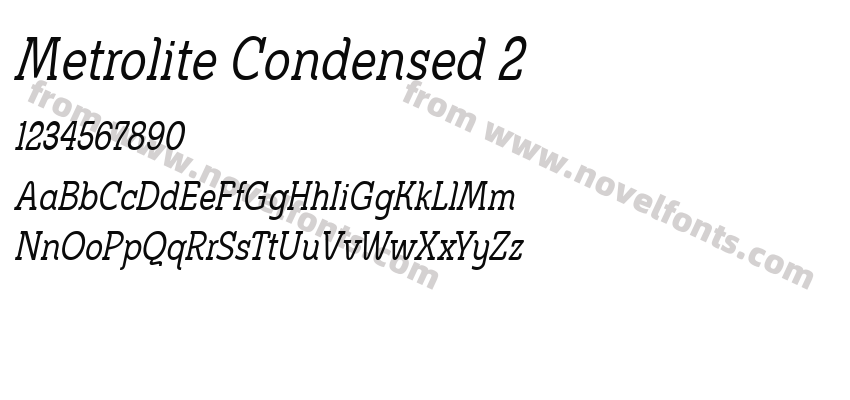 Metrolite Condensed 2Preview