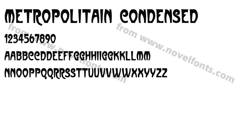 Metropolitain CondensedPreview