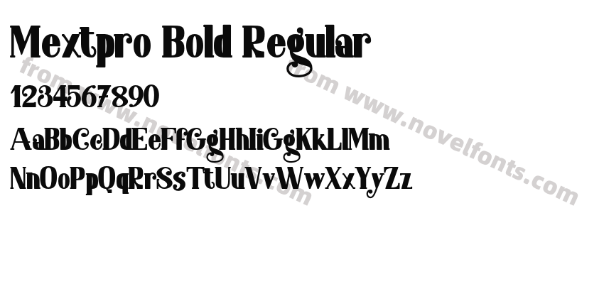 Mextpro Bold RegularPreview