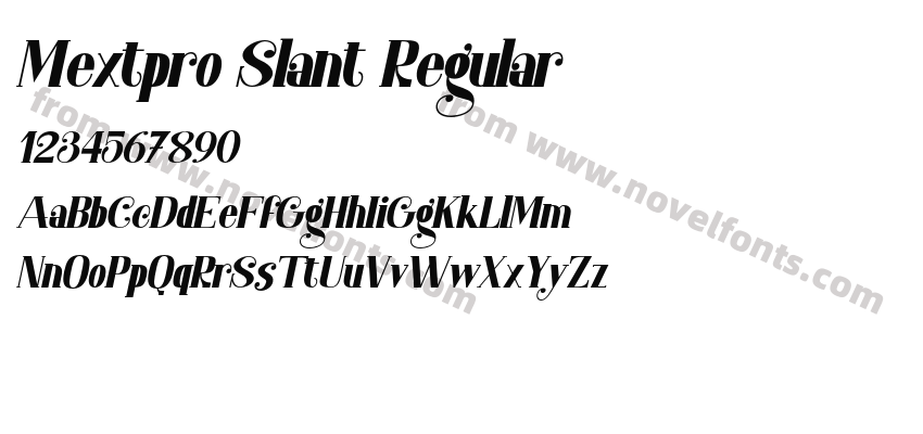 Mextpro Slant RegularPreview