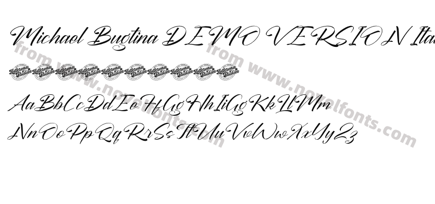 Michael Bugtina DEMO VERSION ItalicPreview