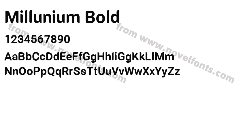 Millunium BoldPreview
