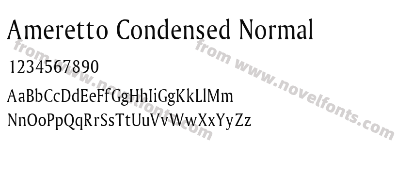 Ameretto Condensed NormalPreview