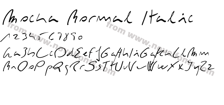 Mocka Normal ItalicPreview