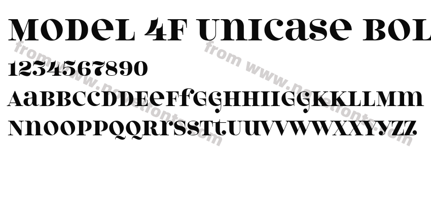 Model 4F Unicase BoldPreview