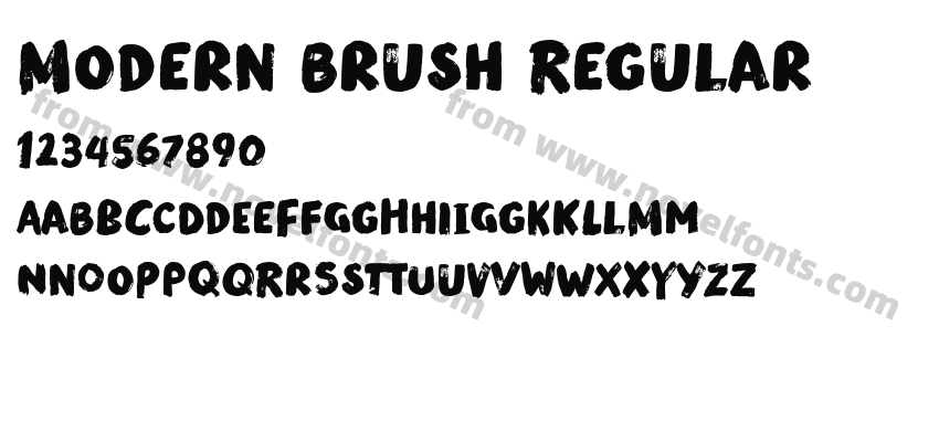 Modern Brush RegularPreview