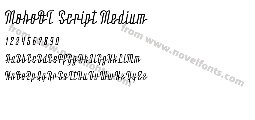 MohoOT Script MediumPreview