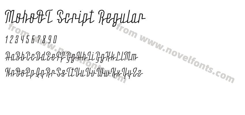 MohoOT Script RegularPreview
