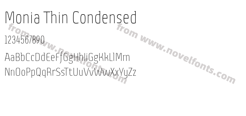 Monia Thin CondensedPreview
