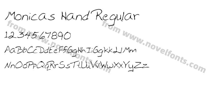 Monicas Hand RegularPreview