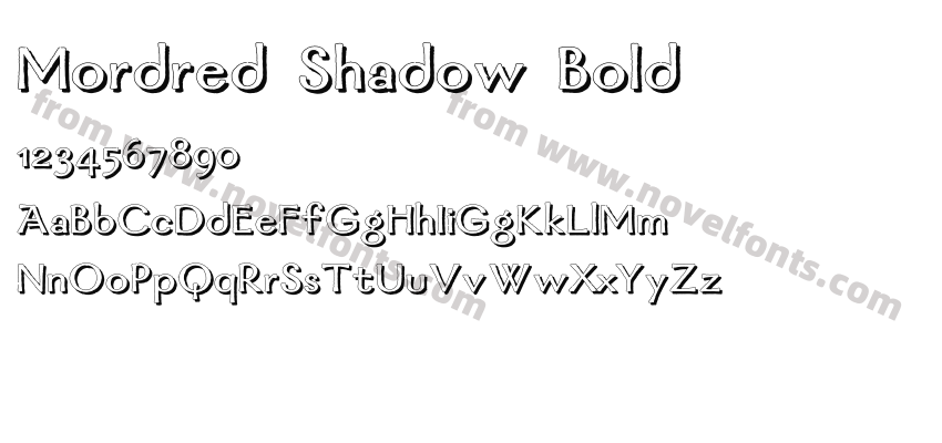Mordred Shadow BoldPreview