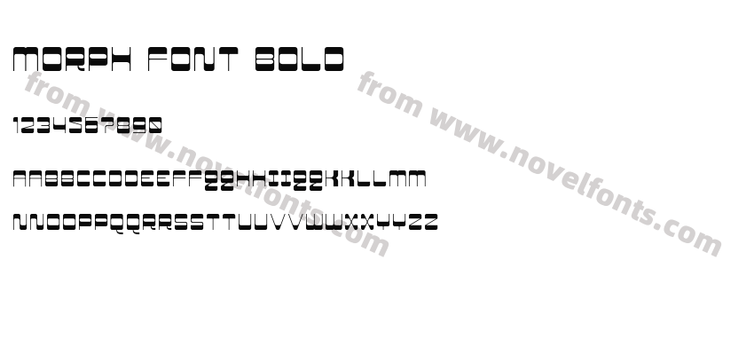 Morph Font BoldPreview