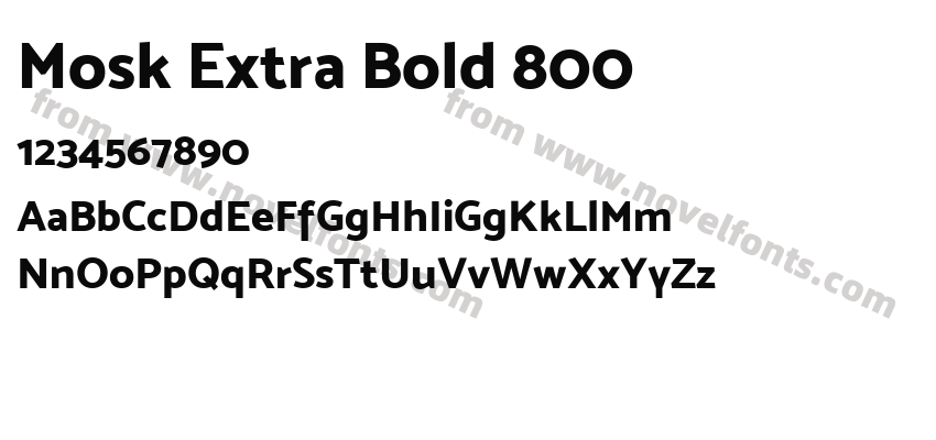 Mosk Extra Bold 800Preview