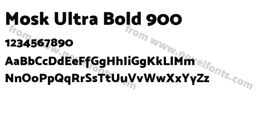 Mosk Ultra Bold 900Preview