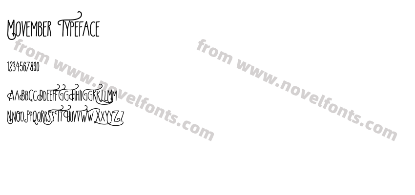 Movember TypefacePreview