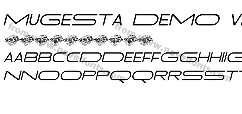 Mugesta DEMO VERSION ItalicPreview